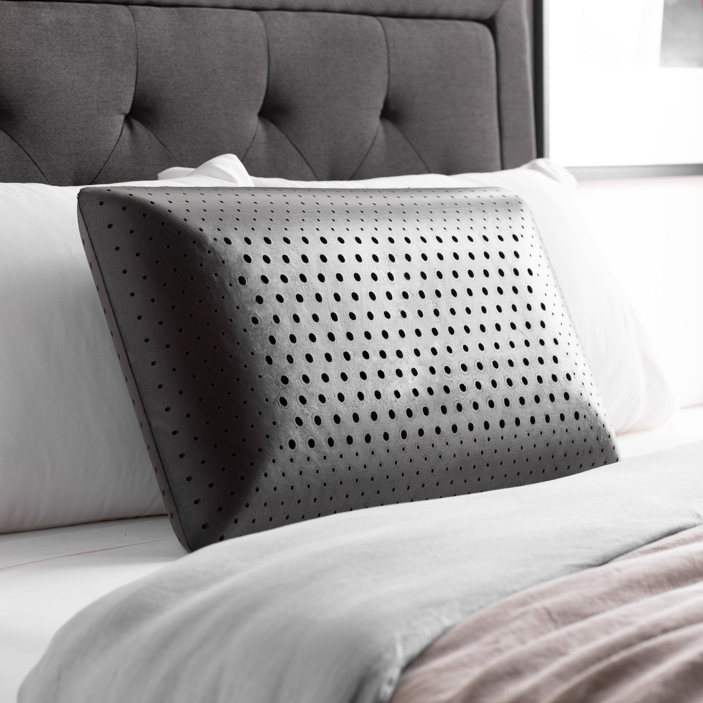 Charcoal Malouf Pillow